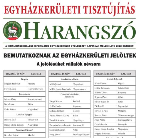 Bemutatkoznak az egyházkerületi jelöltek