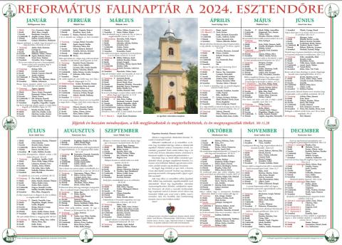 Kapható a 2024-es  falinaptár!