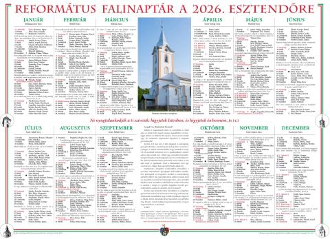 Már kapható a 2026-os falinaptár!
