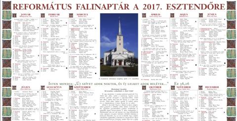 Megrendelhető a 2017-es falinaptár
